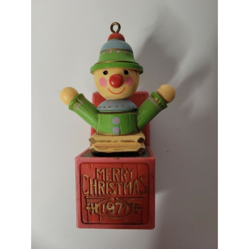 Vintage Hallmark 1977 Yesteryears Jack-in-the-Box Christmas Ornament No Box